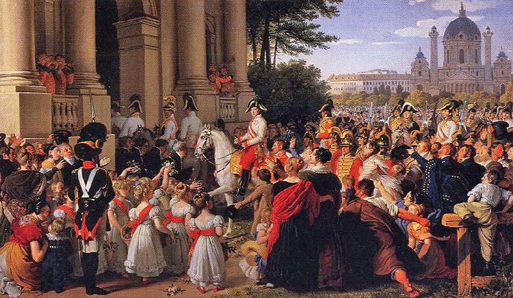 unknow artist Infresso dell'Imperatore Francesco I d'Austria in Vienna il 16 luglio 1814, dopo la pace di Parigi China oil painting art